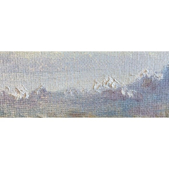 Oil Painting Woman In Countryside Signed Student Artist 8 X 10 Garden Village - Picture 5 of 16